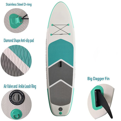 375lbs Capacity Blow Up Stand Up Paddleboard SUP Surfboard For Water Sports