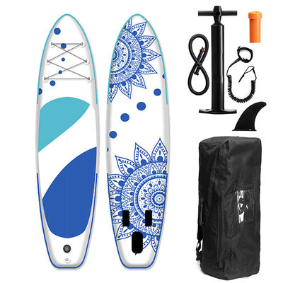 Customized Touring Sup Board Water Inflatable Surfing Boards With Paddle  6" Thick